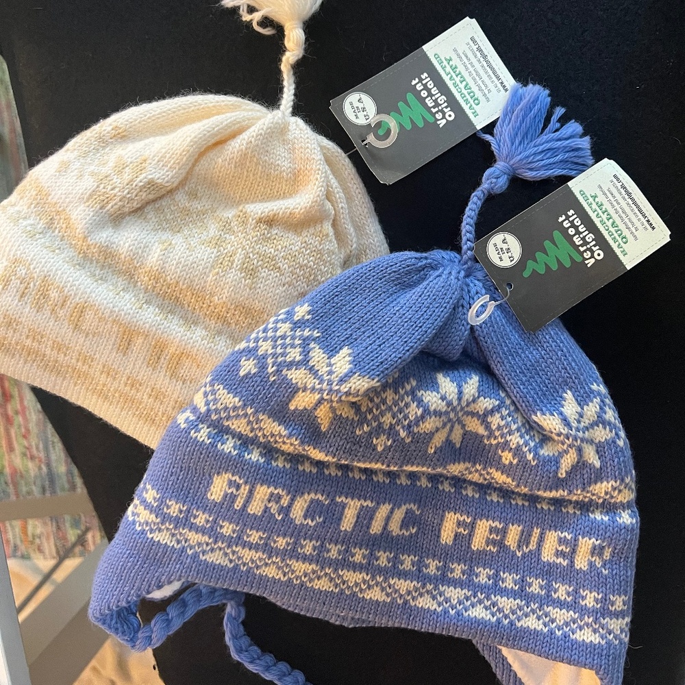 Flap Hats, Peruvian Wool Knit Polar Fleece Lined - Picture 6 of 11